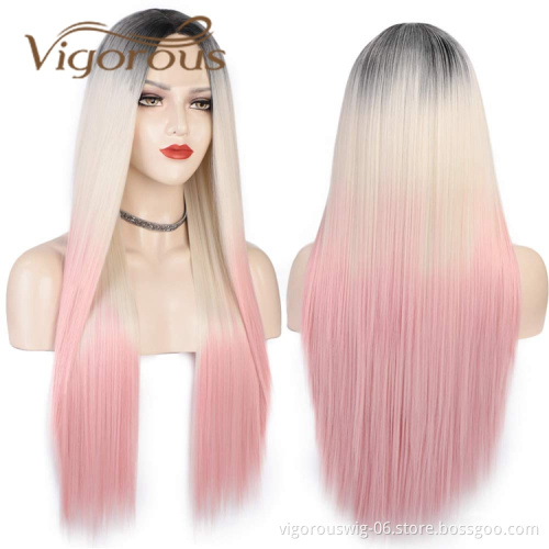 Xuchang Products Instant 28 Inches Thick Hair Extensions Long Premium Fiber Synthetic Hair  Heat Resistant For Black Women Wigs